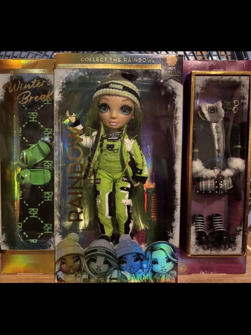 Rainbowl High Jade Hunter Doll - Lime Green Outfit